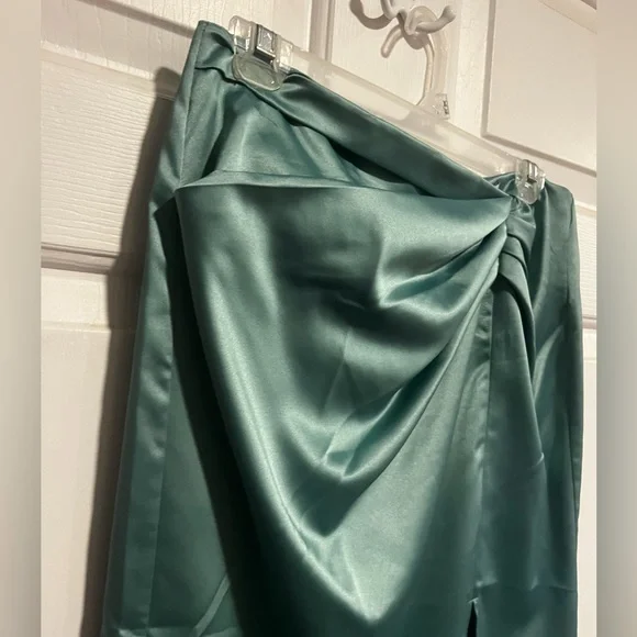 Ro&de mint satin look skirt - Picture 2 of 9